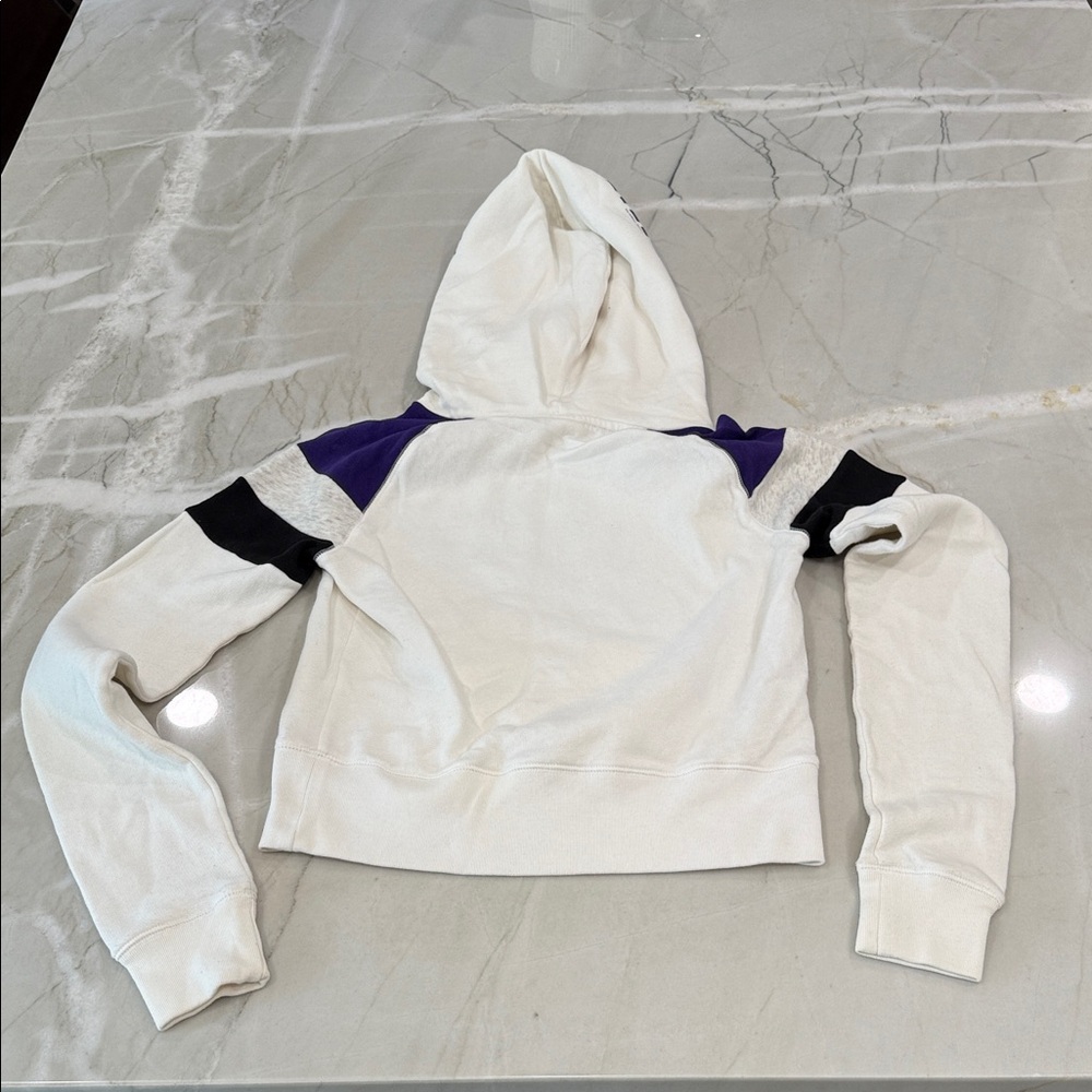 Baltimore Ravens White and Purple Hoodie VS small - Picture 5 of 6